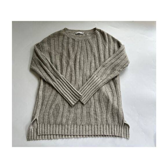 Vince Gray Wool Cashmere Blend Pullover Knit Sweater Women Size XS Quiet Luxury - Picture 3 of 15